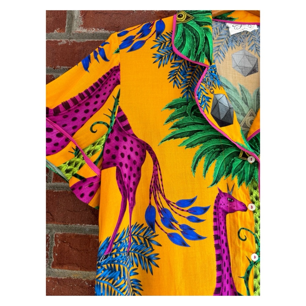NWOT Anthropologie Emma J Shipley Extravaganza Lounge Top  Size Small - Picture 4 of 9